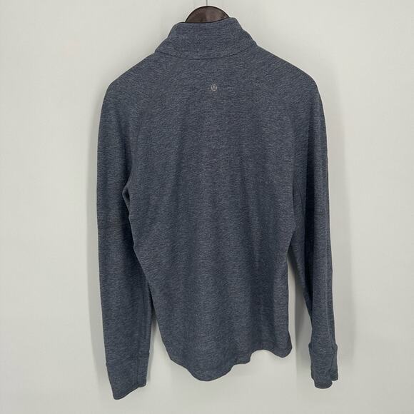 Lululemon Surge Warm 1/2 Zip *Silver Heathered Dark Slate Mens Size Medium - Picture 4 of 8